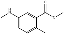 2-Methyl-5-methylamino-benzoic acid methyl ester Structure