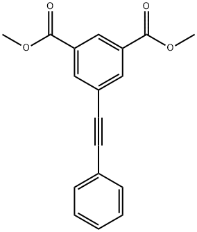 dimethyl 5-(2-phenylethynyl)benzene-1,3-dicarboxylate Structure