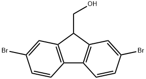 2,7-Dibrom-9-hydroxymethyl-fluoren Structure