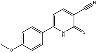 2-Mercapto-6-(4-methoxy-phenyl)-nicotinonitrile Structure