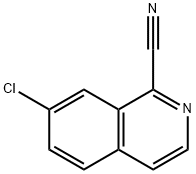 7-CHLOROISOQUINOLINE-1-CARBONITRILE Structure