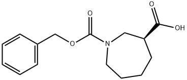 (S)-1-((BENZYLOXY)CARBONYL)AZEPANE-3-CARBOXYLIC ACID Structure
