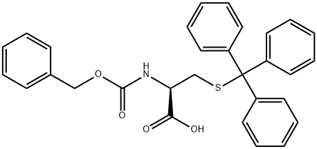 L-Cysteine,N-[(phenylmethoxy)carbonyl]-S-(triphenylmethyl)- Structure