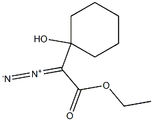 Cyclohexaneacetic acid, a-diazo-1-hydroxy-, ethyl ester Structure