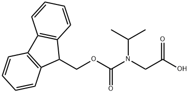 N-Fmoc-N-(1-methylethyl)glycine Structure