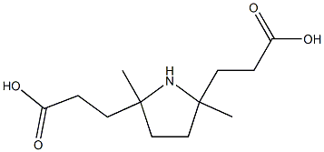 2,5-Pyrrolidinedipropanoic acid, 2,5-dimethyl ester Structure