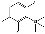 (2,6-dichloro-3-iodophenyl)-trimethylsilane Structure