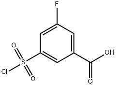 3-(chlorosulfonyl)-5-fluorobenzoic acid Structure