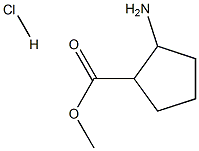Methyl 2-aminocyclopentanecarboxylate hydrochloride Structure