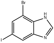 7-Bromo-5-iodo-1H-benzoimidazole Structure
