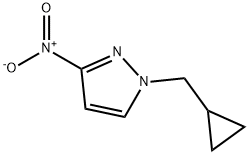 1-Cyclopropylmethyl-3-nitro-1H-pyrazole Structure