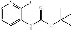 (2-Fluoro-pyridin-3-yl)-carbamic acid tert-butyl ester Structure