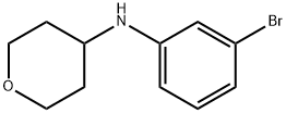 N-(3-bromophenyl)tetrahydro-2H-pyran-4-amine Structure