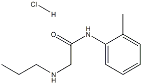 2-(propylamino)-N-(o-tolyl)acetamide hydrochloride Structure