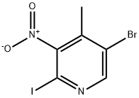 5-Bromo-2-iodo-4-methyl-3-nitro-pyridine Structure