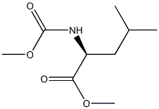 L-Leucine, N-(methoxycarbonyl)-, methyl ester Structure