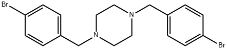 1,4-bis(p-bromobenzyl)piperazine Structure