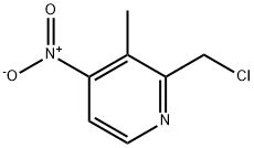 Pyridine, 2-(chloromethyl)-3-methyl-4-nitro- Structure