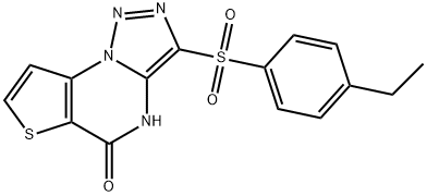 3-(4-Ethyl-benzenesulfonyl)-thieno[2,3-e][1,2,3]triazolo[1,5-a]pyrimidin-5-ol Structure