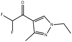 1-(1-ethyl-3-methyl-1H-pyrazol-4-yl)-2,2-difluoroethanone Structure