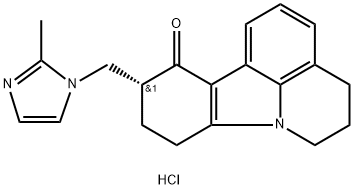 (R)-10-((2-methyl-1H-imidazol-1-yl)methyl)-5,6,9,10-tetrahydro-4H-pyrido[3,2,1-jk]carbazol-11(8H)-one hydrochloride Structure