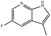 1H-Pyrrolo[2,3-b]pyridine, 5-fluoro-3-methyl- Structure