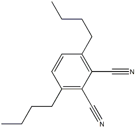 1,2-Benzenedicarbonitrile, 3,6-dibutyl- Structure
