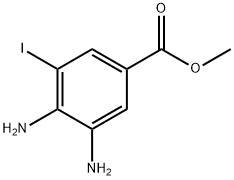 3,4-Diamino-5-iodo-benzoic acid methyl ester Structure