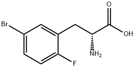 5-Bromo-2-fluoro-D-phenylalanine Structure