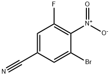 3-Bromo-5-fluoro-4-nitrobenzonitrile Structure