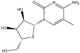 5-Methyl-4'-thiocytidine Structure
