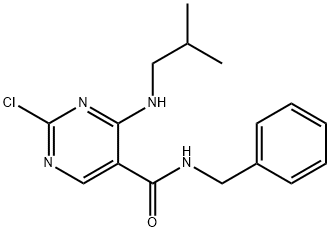 N-benzyl-2-chloro-4-(isobutylamino)pyrimidine-5-carboxamide Structure