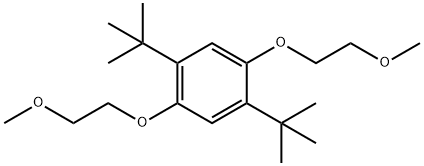 1,4-Di-t-butyl-2,5-bis(2-methoxyethoxy)benzene, 99+% Redox shuttle ANL-RS2 Structure