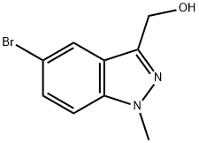(5-Bromo-1-methyl-1H-indazol-3-yl)-methanol Structure