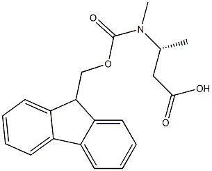 N-Fmoc-(R)-3-(methylamino)butanoic acid Structure