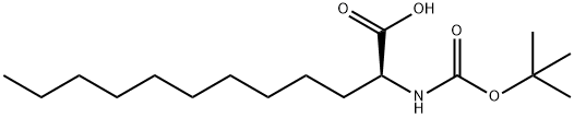 (2S)-2-(Boc-amino)dodecanoic acid Structure