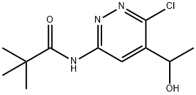 N-(6-chloro-5-(1-hydroxyethyl)pyridazin-3-yl)pivalamide Structure