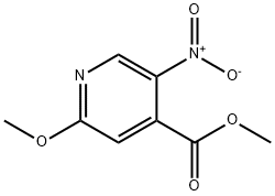 2-Methoxy-5-nitro-isonicotinic acid methyl ester Structure