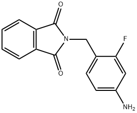 2-(4-amino-2-fluorobenzyl)isoindoline-1,3-dione Structure