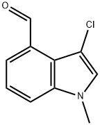 1H-Indole-4-carboxaldehyde, 3-chloro-1-methyl- Structure