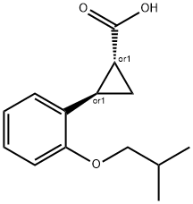 (1R,2R)-2-(2-isobutoxyphenyl)cyclopropanecarboxylic acid Structure
