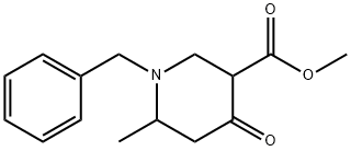 methyl 1-benzyl-6-methyl-4-oxopiperidine-3-carboxylate Structure