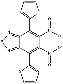 5,6-dinitro-4,7-bis(thiophen-2-yl)-2,1,3-benzothiadiazole Structure
