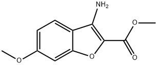 3-Amino-6-methoxy-benzofuran-2-carboxylic acid methyl ester Structure