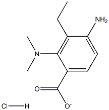 2-(DIMETHYLAMINO)ETHYL-p-AMINOBENZOATE HYDROCHLORIDE			 Structure