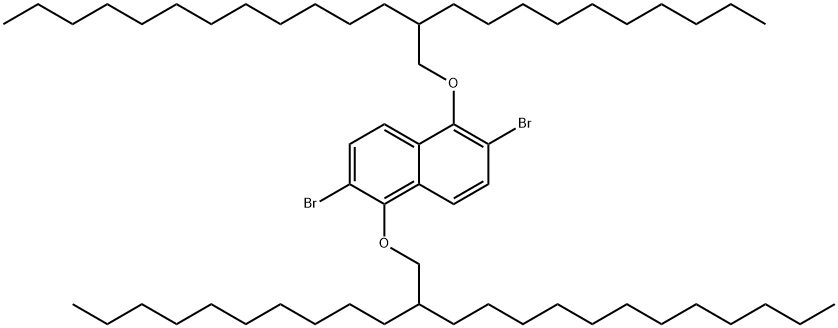 2,6-dibromo-1,5-bis((2-decyltetradecyl)oxy)naphthalene Structure