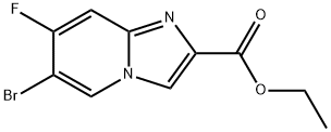 6-Bromo-7-fluoro-imidazo[1,2-a]pyridine-2-carboxylic acid ethyl ester Structure