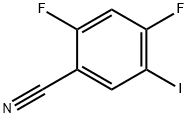 2,4-Difluoro-5-iodo-benzonitrile Structure
