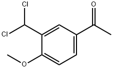 1-[3-(Dichloromethyl)-4-methoxyphenyl]ethanone Structure