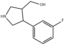 ((3R,4R)-4-(3-fluorophenyl)pyrrolidin-3-yl)methanol Structure